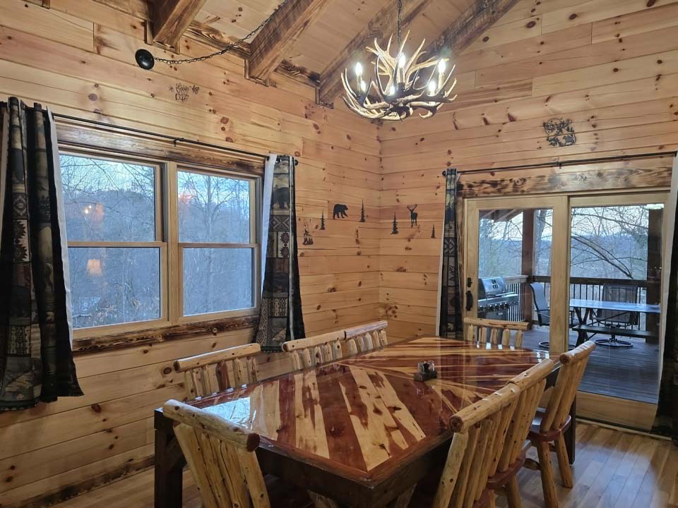 WILDLIFE ESCAPES CABIN Cabin fire pit for evenings under the stars in Hocking Hills Ohio