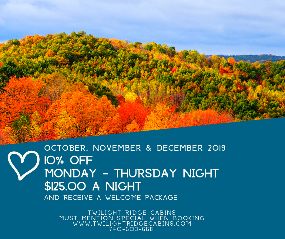 Rental Specials And Gift Certificates Twilight Ridge Cabins